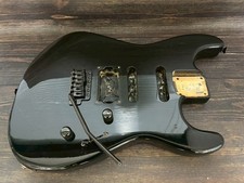 1988 Charvel Model-1C SSH Body Black with Original Bridge Made in Japan