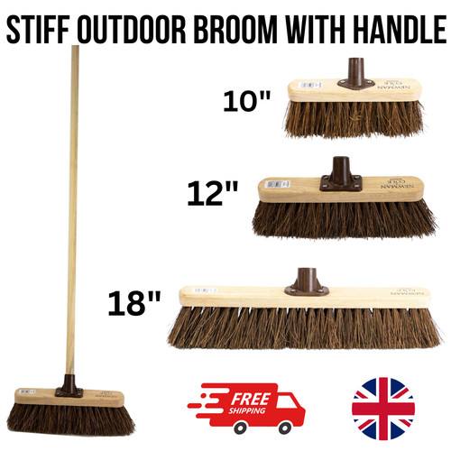Outdoor broom with - outdoor, handle