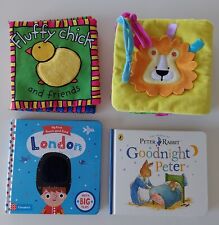 Soft Books Bundle: Touch Feel, Fabric Activity Book, Peter Rabbit, London Others