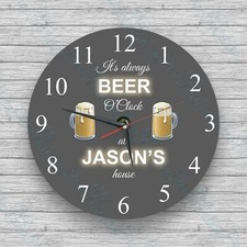 Personalised Glass Wall Clock