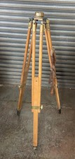 VINTAGE WOODEN STANLEY TRIPOD -THEATRE LIGHT SURVEYORS / THEODOLITE/ PHOTOGRAPHY