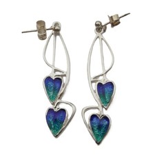 Sterling silver and enamel