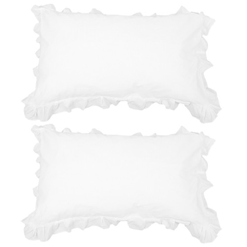 Cotton pillowcases pair - pillowcases, white