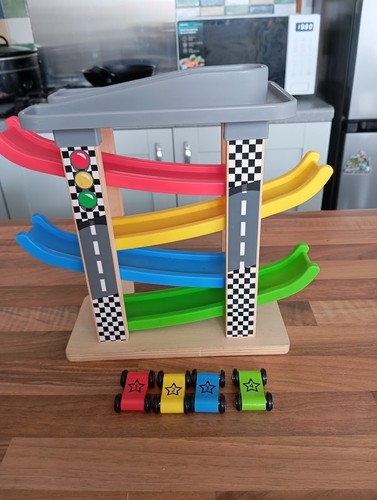 Wooden car ramp - race, track