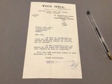 Tom Hill Knightsbridge Hand made Boots Military Equipment 1945 note Ref 59366