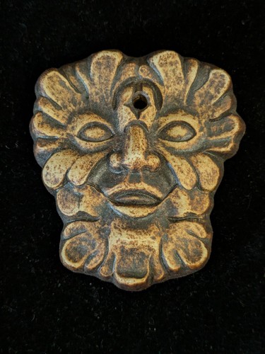 Chunky ceramic green man - ceramic,