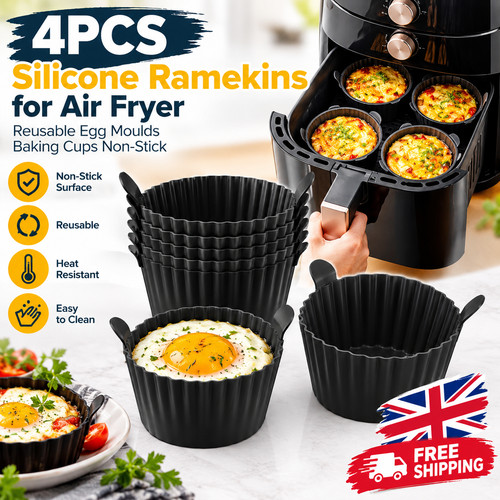 4pcs silicone ramekins for - ramekins, air