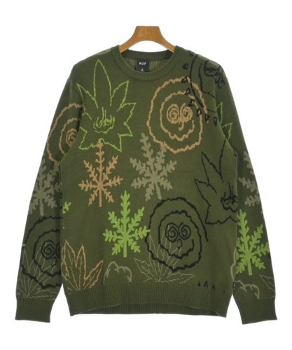 Huf sweaters khaki - sweaters, m
