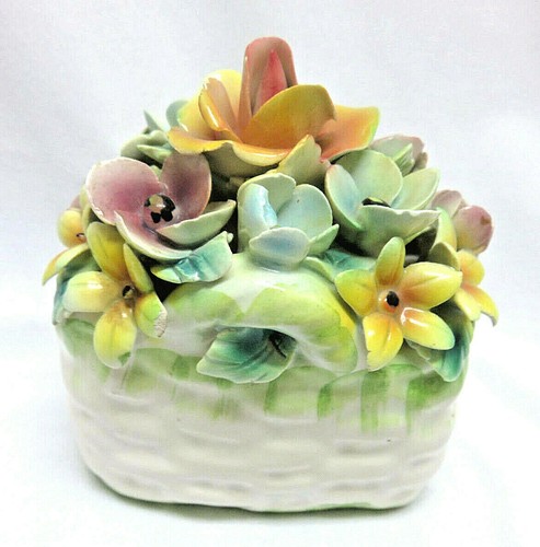 Capodimonte pottery floral - pottery,
