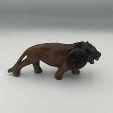 Wooden Lion Ornament Vintage