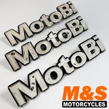 Benelli MotoBi Fuel Tank Badges 1970's Set of 3 - Rare