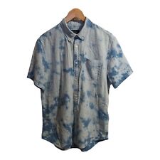 Gap Shirt Tie Dye Blue Mens Medium Short Sleeve 100% Cotton 