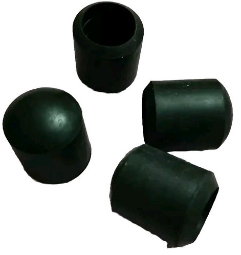 19mm black chair ferrules - black,