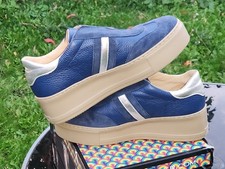 Russell&Bromley Womens Park Up SlipOn Flatform Navy Leather Trainers UK7Eu40