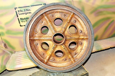 WW2 Genuine Half Track SdKfz 251 double wheel with genuine camouflage paint,