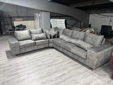 Modern Grey Corner Large Sofa