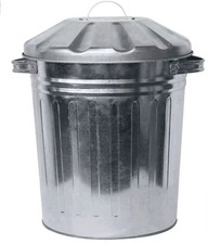 15L Galvanised Metal Bin Home