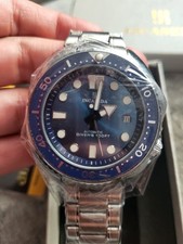 Men's luxury automatic blue dial watch