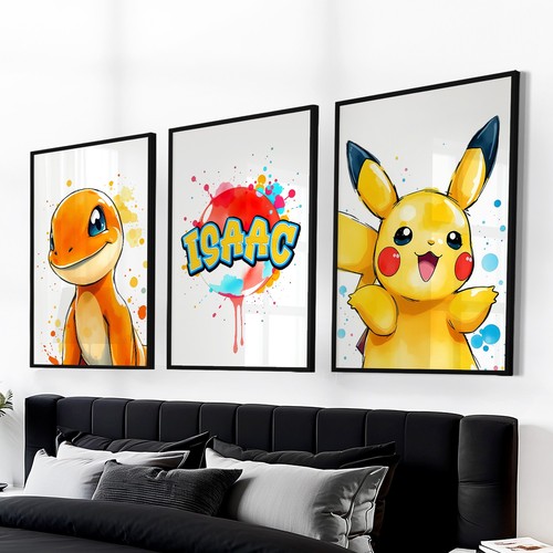 Personalised pokemon prints - pokemon,