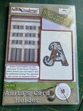 Anita Goodesign Machine Embroidery CD -Projects - Anita’s Card Holder