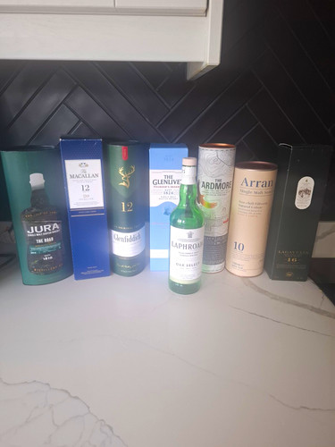 Job lot empty whisky - empty,