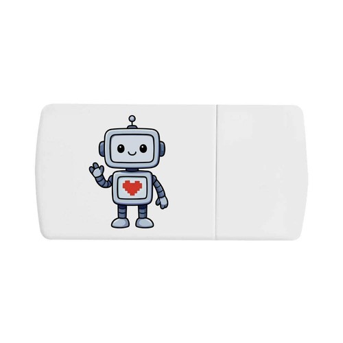 Love heart robot pill box - 'love, robot'