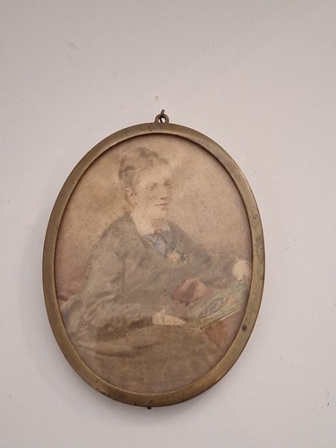 Antique portrait miniature - antique,