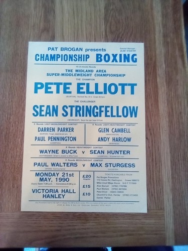 Boxing handbill - boxing,