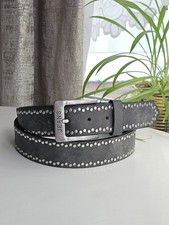 Black Studded Belt 48 Punk