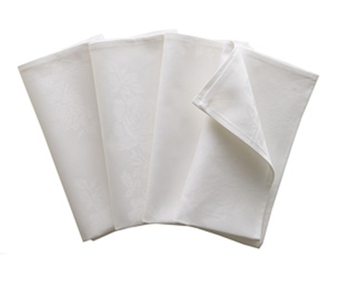 White cream napkins - cream,