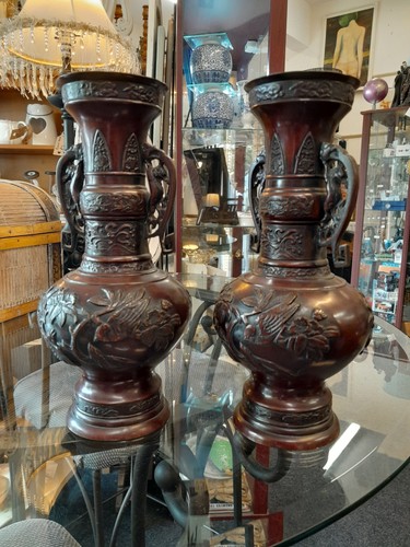 Antique pair japanese meiji - japanese,