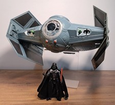 HASBRO 'STAR WARS' POTF 'DARTH VADER'S TIE ADVANCE FIGHTER' + ACTION FIGURE RARE