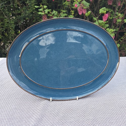 Denby boston blue oval - oval, serving