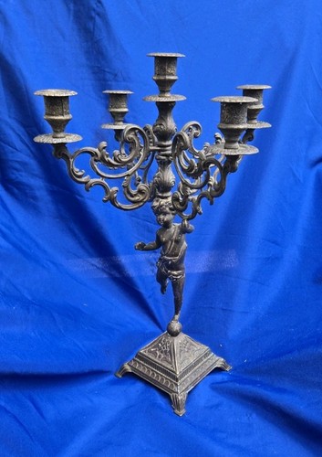 Antique french candlestick - french,