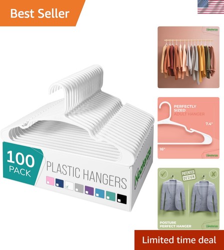 Clothes hangers plastic 100 - hangers,