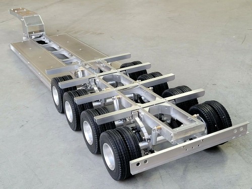 Toy aluminum goose - neck, 4-axle