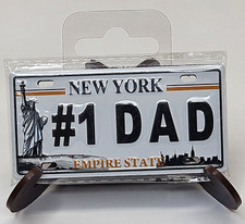 #1 Dad Mini License Plate NY