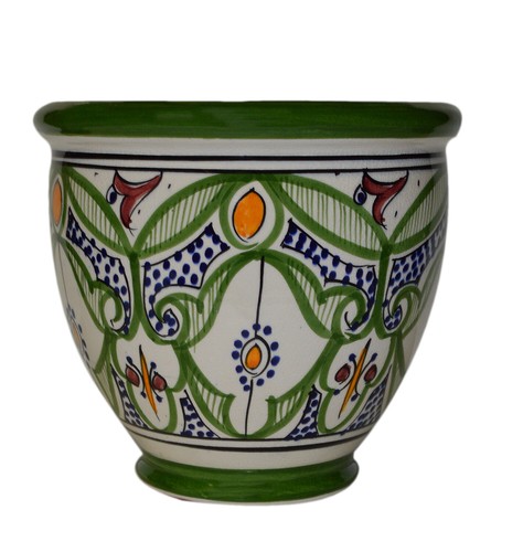 Flower pot moroccan spanish - pot,