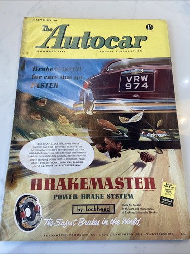 The autocar magazine 1958 - magazine,