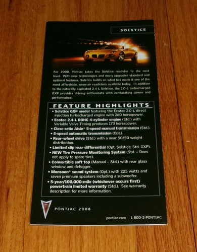 Original 2008 pontiac solstice - original,