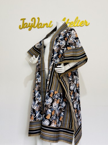 Multi color ankara kimono with - multi,