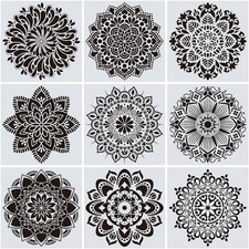 Pack of 9 12 * 12" Mandala