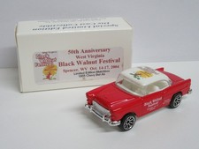 Matchbox Superfast 1955 Chevy Bel Air "50th Black Walnut Festival 2004"