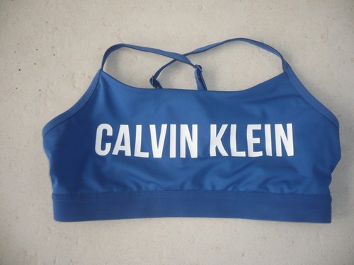 Calvin klein sports bra blue - klein,