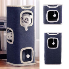 Cat House for Indoor Cats Beds,Cat Condo Foldable Cat Cave House(1/2/3-Level)