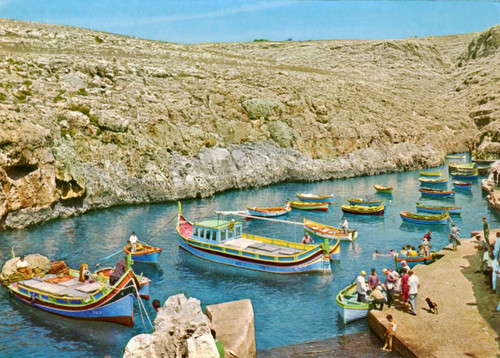 Postcard wied zurrieq - wied, iz-zurrieq