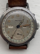 LATE 1940’s GENTS VINTAGE MOVADO TRIPLE DATE  CAL.475 WORKING. COLLECTORS ITEM