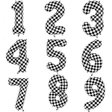 F1 Car Racing Number Balloon