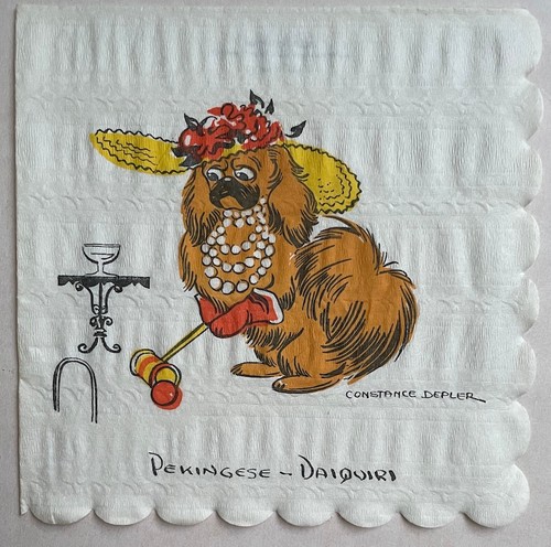 Dog pekingese art constance - art,