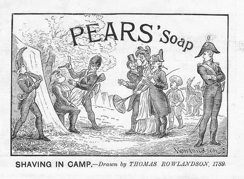 Pears soap shaving camp - shaving, in